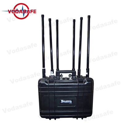 80W High Power Military Phone Jammer with 100m Jamming Portable Military Grade Cell Phone Jammer